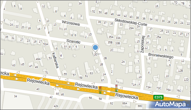 Chełm, Kochanowskiego Jana, 1C, mapa Chełma