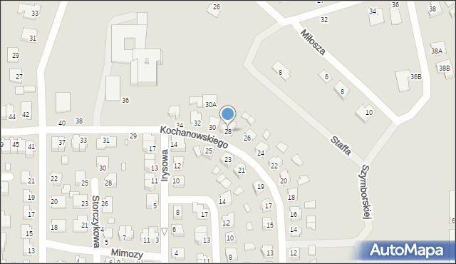 Chełm, Kochanowskiego Jana, 28, mapa Chełma