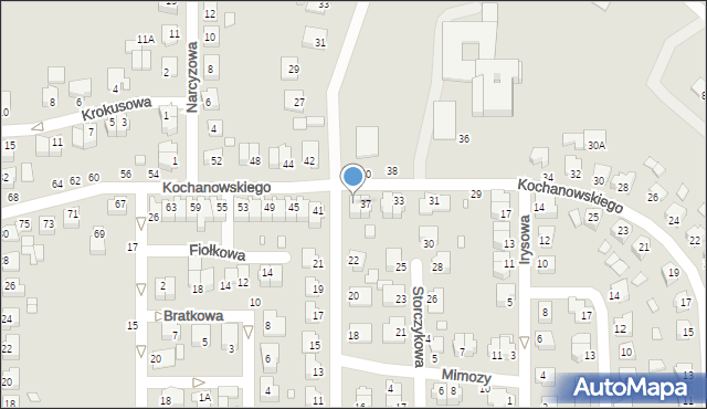 Chełm, Kochanowskiego Jana, 39, mapa Chełma