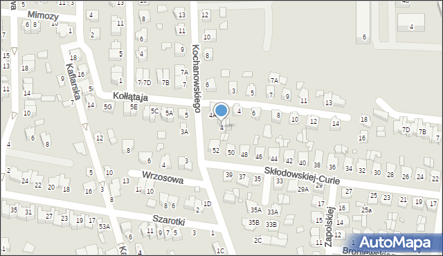 Chełm, Kochanowskiego Jana, 4, mapa Chełma