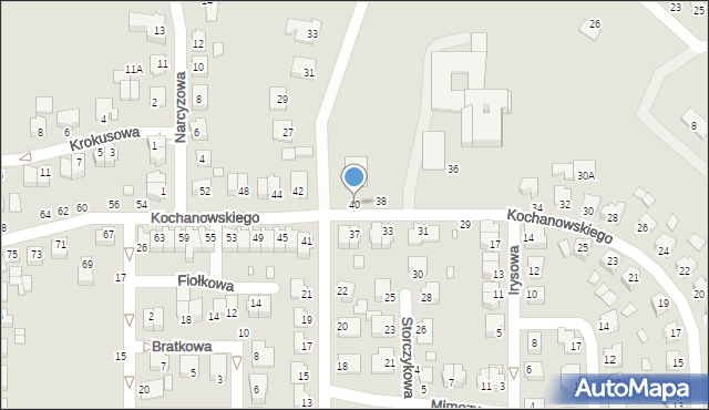 Chełm, Kochanowskiego Jana, 40, mapa Chełma