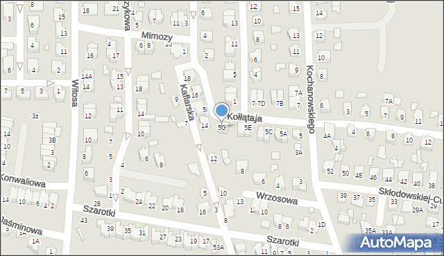 Chełm, Kochanowskiego Jana, 5G, mapa Chełma