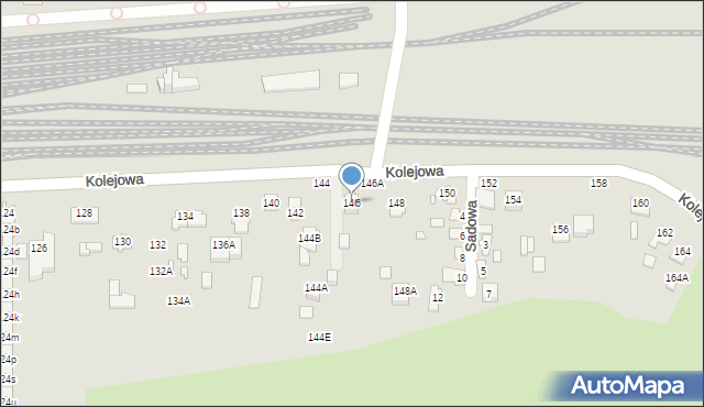 Chełm, Kolejowa, 146, mapa Chełma