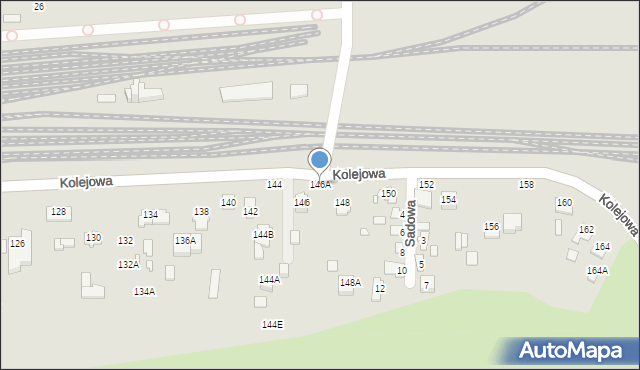 Chełm, Kolejowa, 146A, mapa Chełma