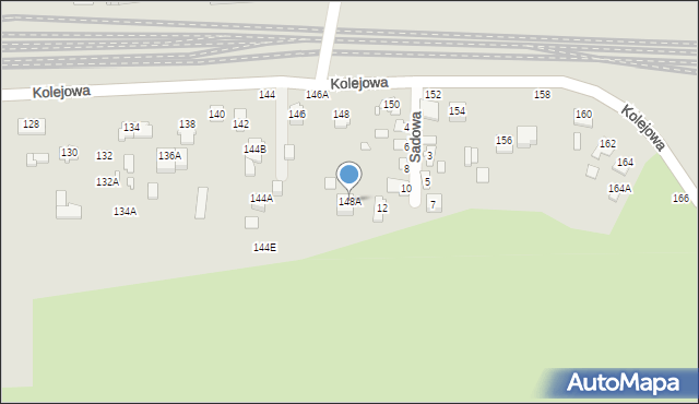 Chełm, Kolejowa, 148A, mapa Chełma