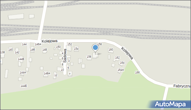 Chełm, Kolejowa, 156A, mapa Chełma