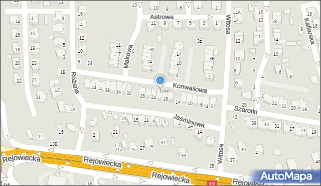 Chełm, Konwaliowa, 17, mapa Chełma