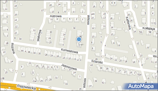 Chełm, Konwaliowa, 2, mapa Chełma