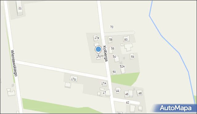 Chełm Śląski, Kolberga Oskara, 17c, mapa Chełm Śląski