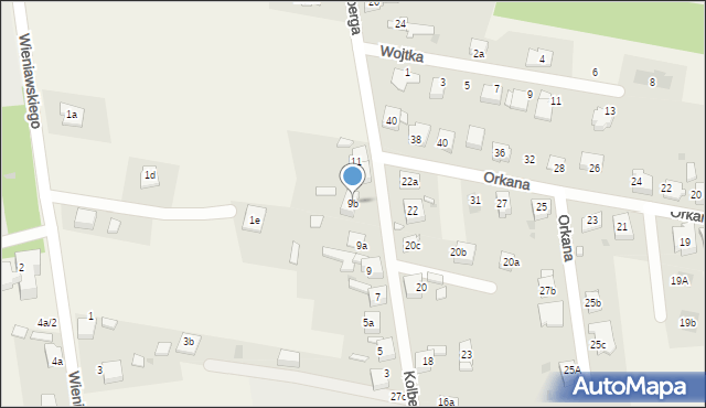 Chełm Śląski, Kolberga Oskara, 9b, mapa Chełm Śląski