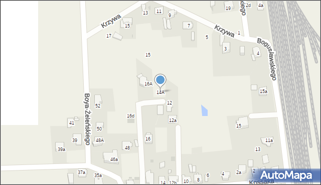 Chełm Śląski, Kossaka Juliusza, 14A, mapa Chełm Śląski