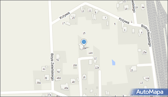 Chełm Śląski, Kossaka Juliusza, 16A, mapa Chełm Śląski