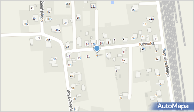 Chełm Śląski, Kossaka Juliusza, 9, mapa Chełm Śląski