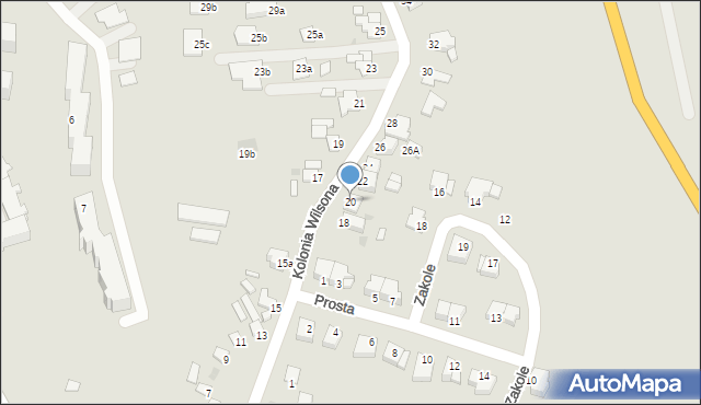 Chełmno, Kolonia Wilsona, 20, mapa Chełmno