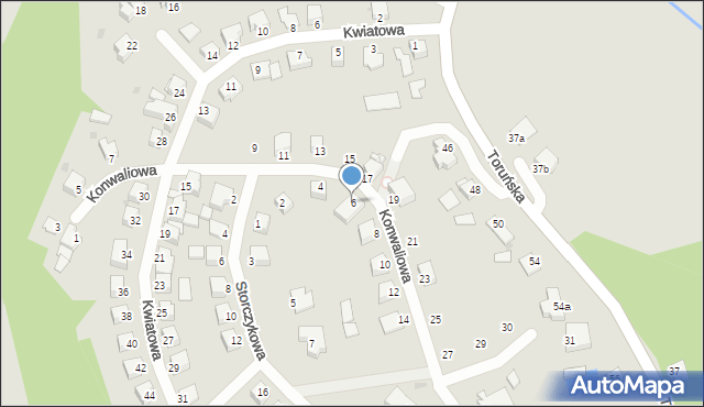 Chełmno, Konwaliowa, 6, mapa Chełmno