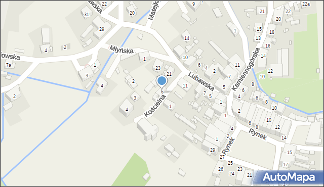 Chełmsko Śląskie, Kościelna, 2, mapa Chełmsko Śląskie