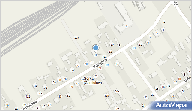 Chmielów, Kolejowa, 16, mapa Chmielów
