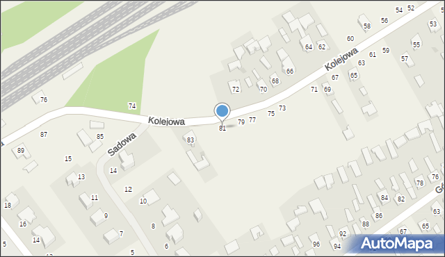 Chmielów, Kolejowa, 81, mapa Chmielów