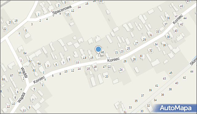 Chmielów, Koniec, 17, mapa Chmielów
