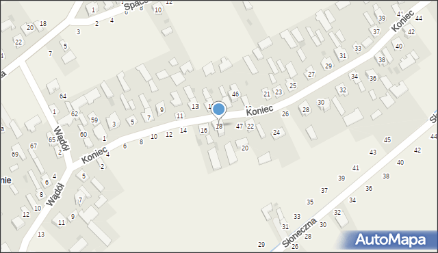 Chmielów, Koniec, 18, mapa Chmielów