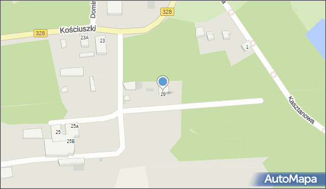 Chocianów, Kościuszki Tadeusza, gen., 19, mapa Chocianów