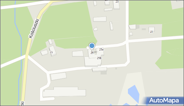 Chocianów, Kościuszki Tadeusza, gen., 25, mapa Chocianów