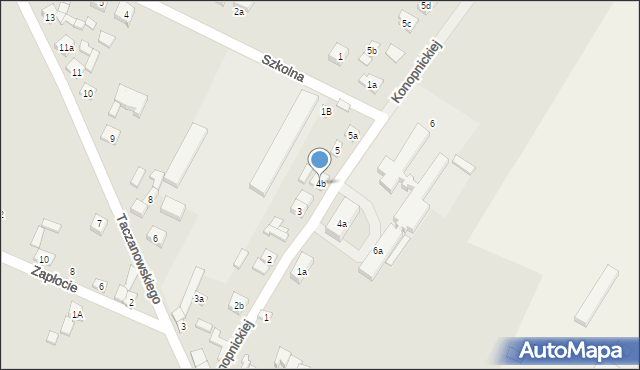 Chocz, Konopnickiej Marii, 4b, mapa Chocz