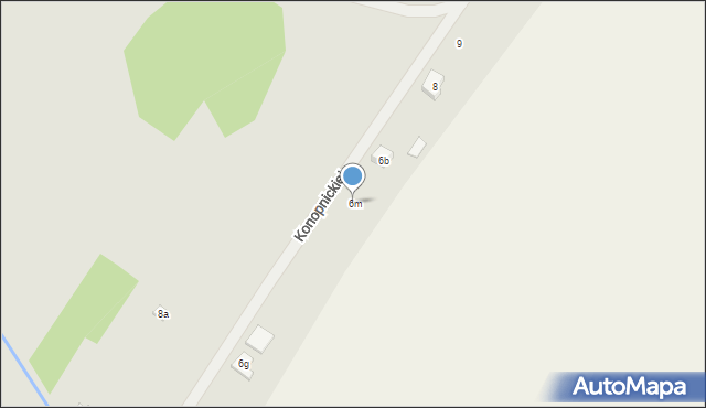 Chocz, Konopnickiej Marii, 6m, mapa Chocz