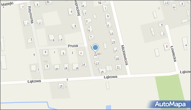 Choczewo, Konopnickiej Marii, 11, mapa Choczewo
