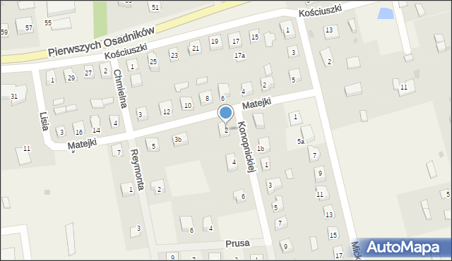 Choczewo, Konopnickiej Marii, 2, mapa Choczewo