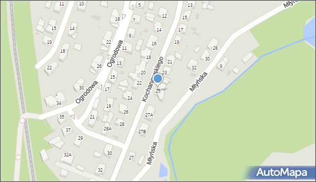 Chodzież, Kochanowskiego Jana, 25, mapa Chodzież