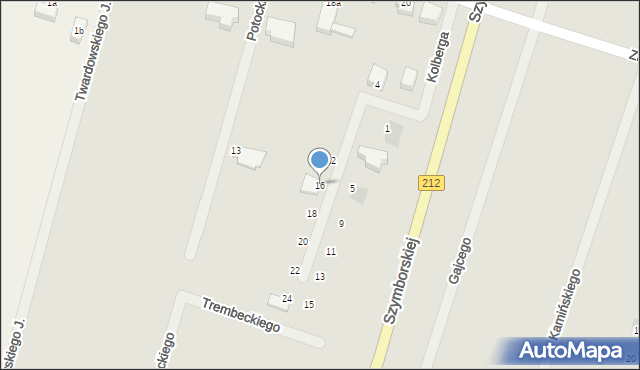 Chojnice, Kolberga Oskara, 16, mapa Chojnic