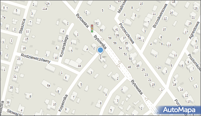 Chojnice, Kopernika Mikołaja, 1, mapa Chojnic