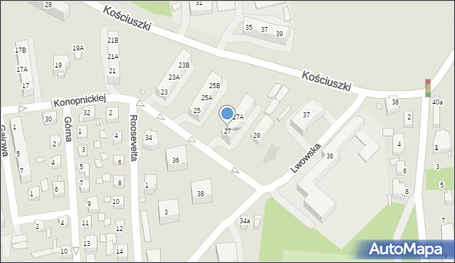 Chorzów, Konopnickiej Marii, 27, mapa Chorzów