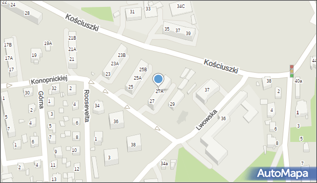 Chorzów, Konopnickiej Marii, 27A, mapa Chorzów