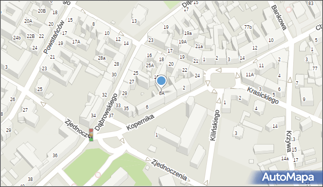 Chorzów, Kopernika Mikołaja, 6A, mapa Chorzów