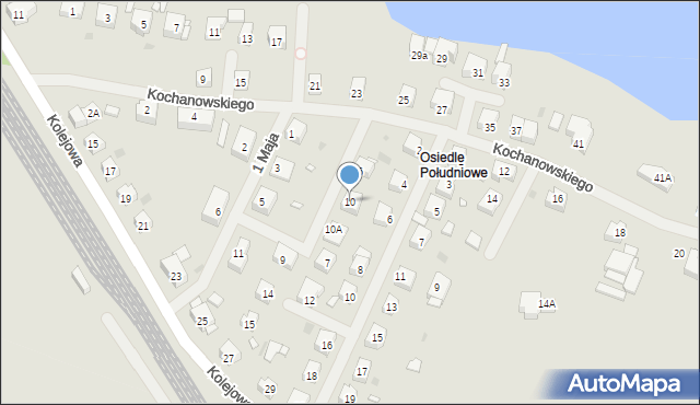 Choszczno, Kochanowskiego Jana, 10, mapa Choszczno
