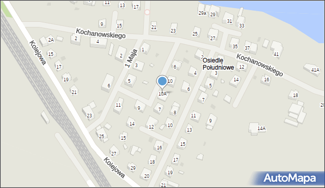 Choszczno, Kochanowskiego Jana, 10A, mapa Choszczno