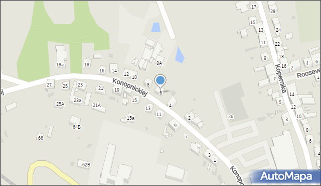 Choszczno, Konopnickiej Marii, 6, mapa Choszczno