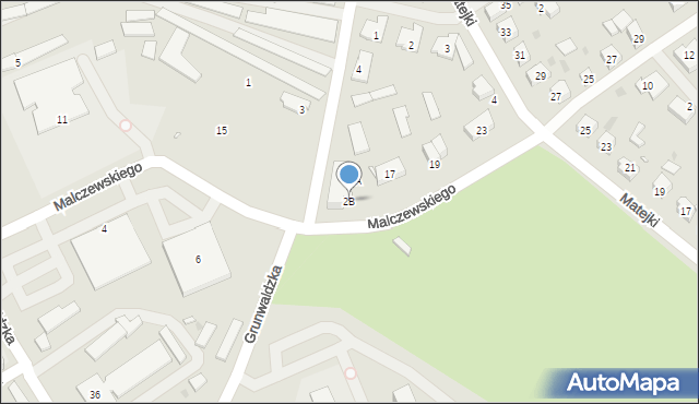 Choszczno, Kossaka, 2B, mapa Choszczno
