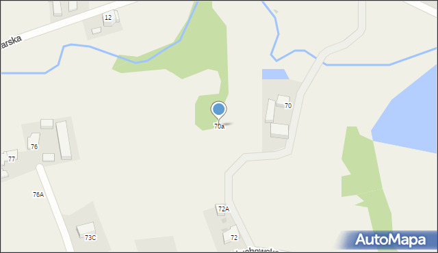Chotków, Kożuchowska, 70a, mapa Chotków