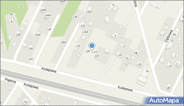 Chotomów, Kolejowa, 126, mapa Chotomów