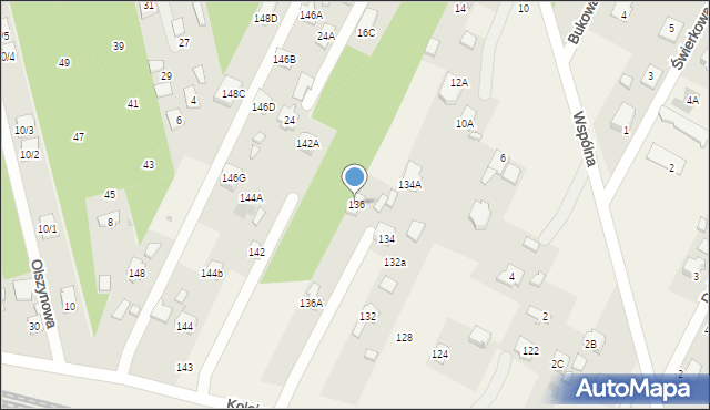 Chotomów, Kolejowa, 136, mapa Chotomów