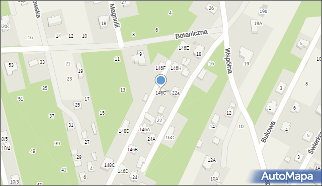 Chotomów, Kolejowa, 146C, mapa Chotomów