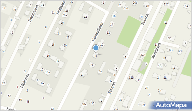 Chotomów, Konwaliowa, 8, mapa Chotomów