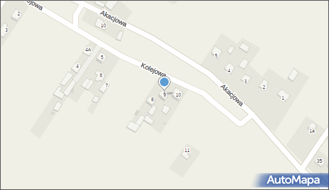 Chroberz, Kolejowa, 9, mapa Chroberz