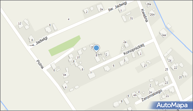 Chróścice, Konopnickiej Marii, 4, mapa Chróścice