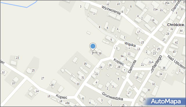 Chróścice, Kopiec, 37, mapa Chróścice