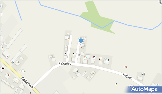 Chróścice, Kopiec, 9, mapa Chróścice