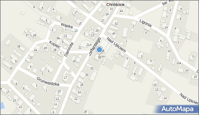 Chróścice, Korfantego Wojciecha, 34, mapa Chróścice